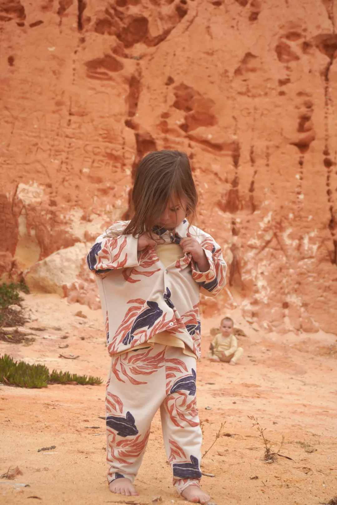 Kids' Whale Sweatpants White