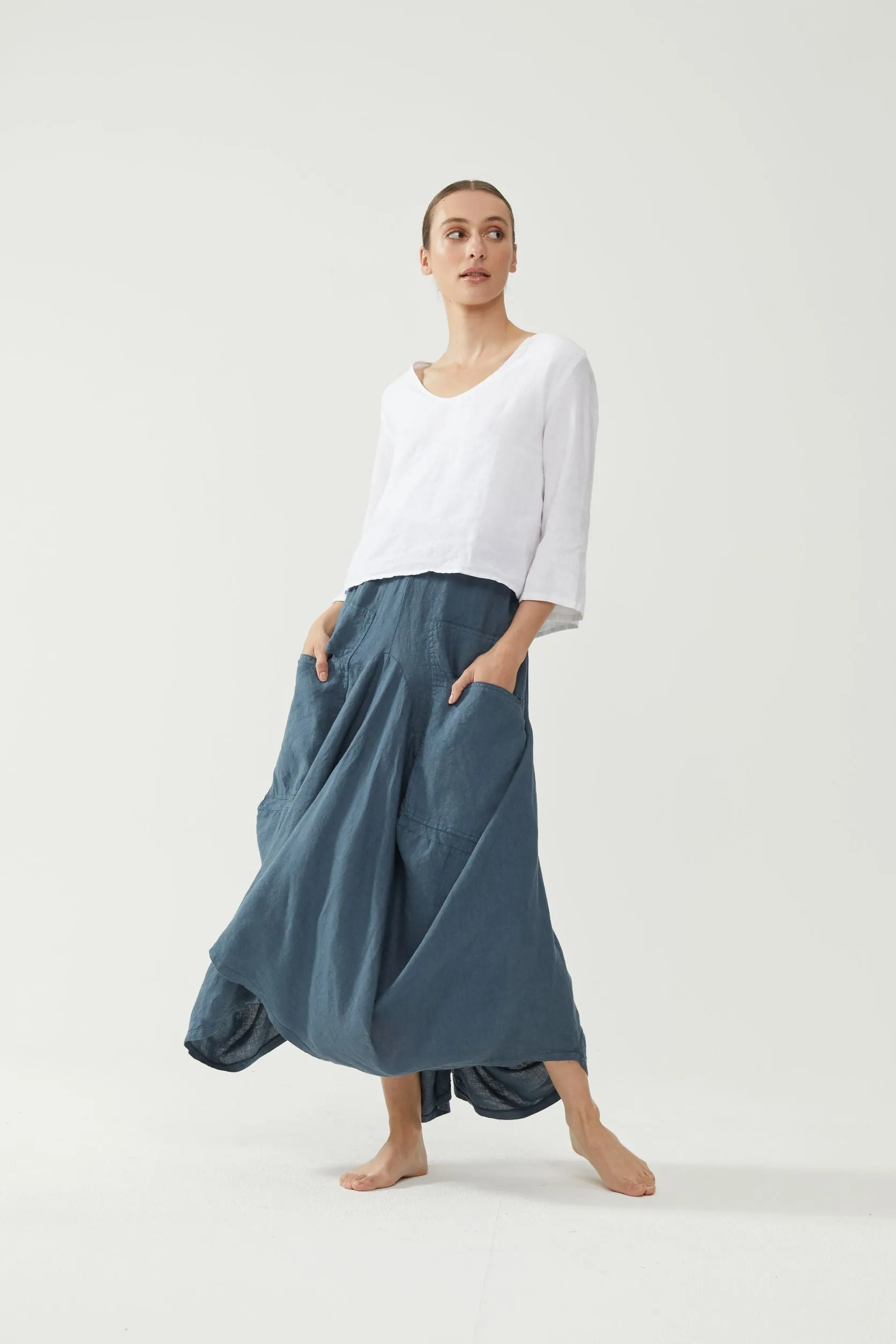 Kiitos Pocket Skirt Slate