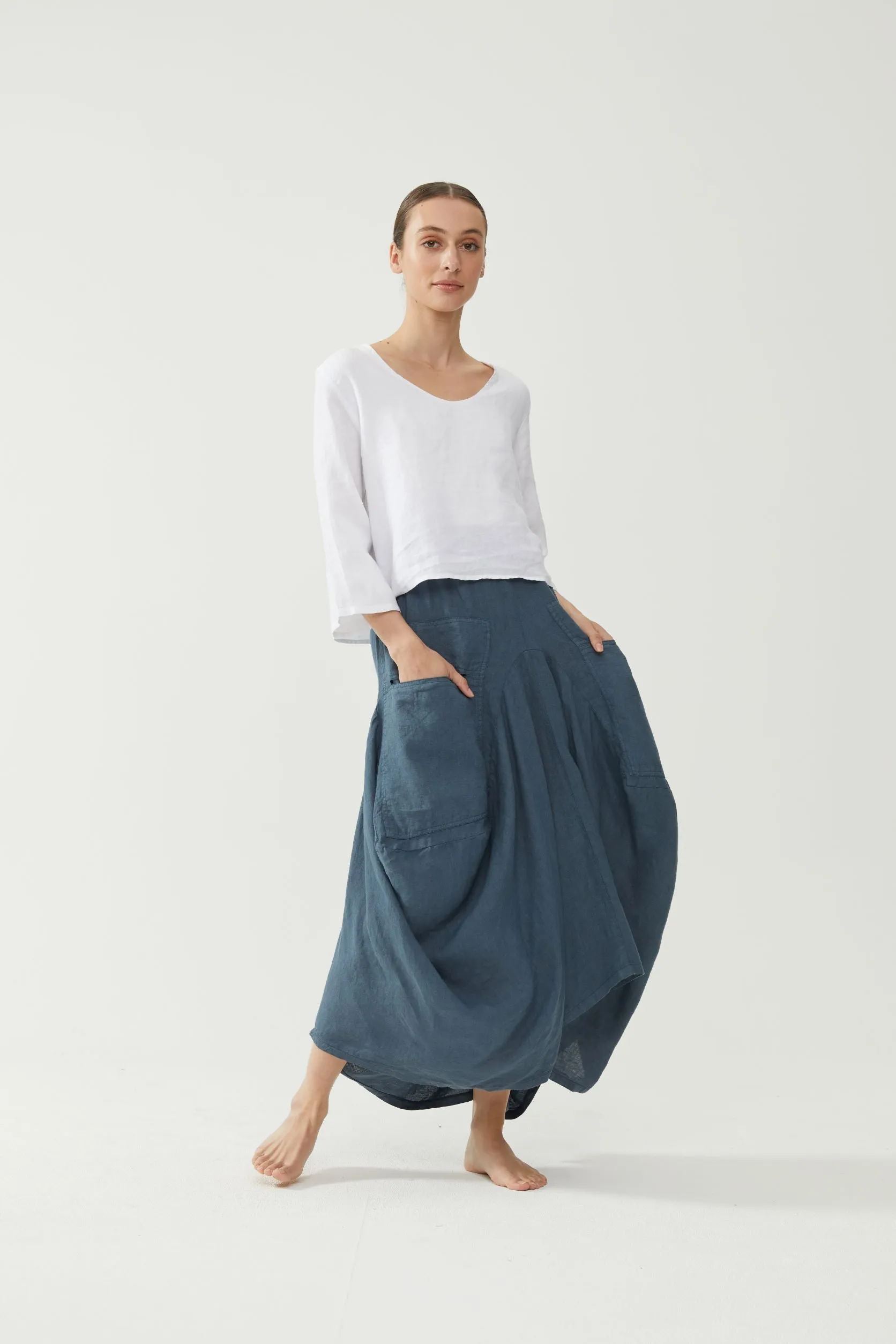 Kiitos Pocket Skirt Slate