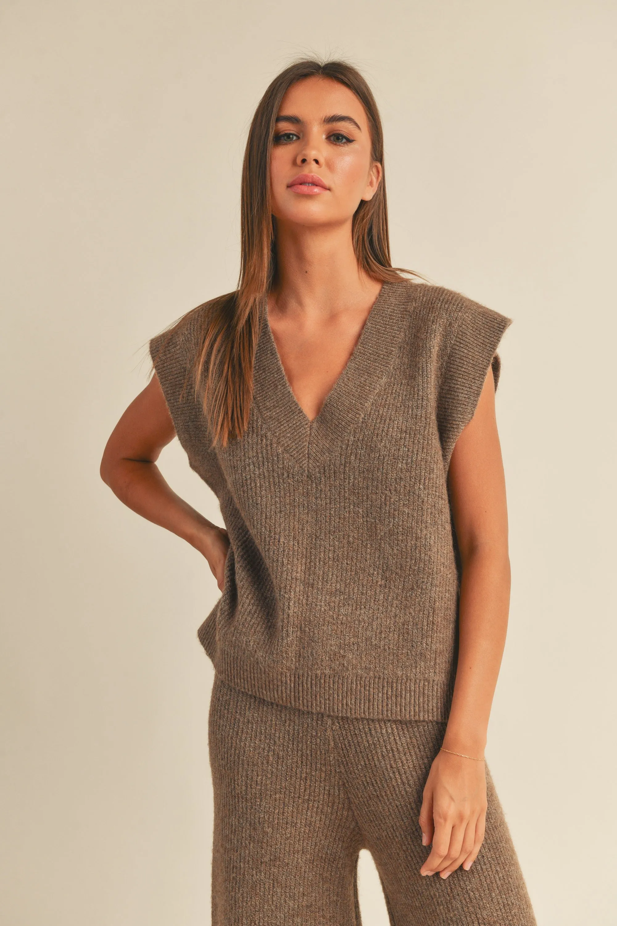 LANA V-NECK SWEATER VEST