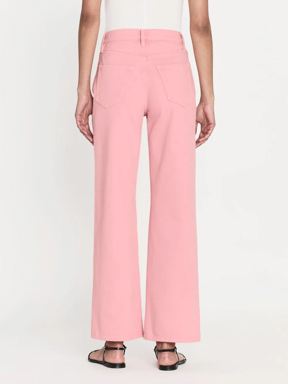 Le Jane Wide Crop -- Washed Dusty Pink