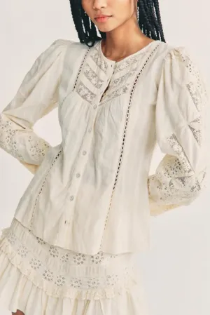 LoveShackFancy Broadway Blouse