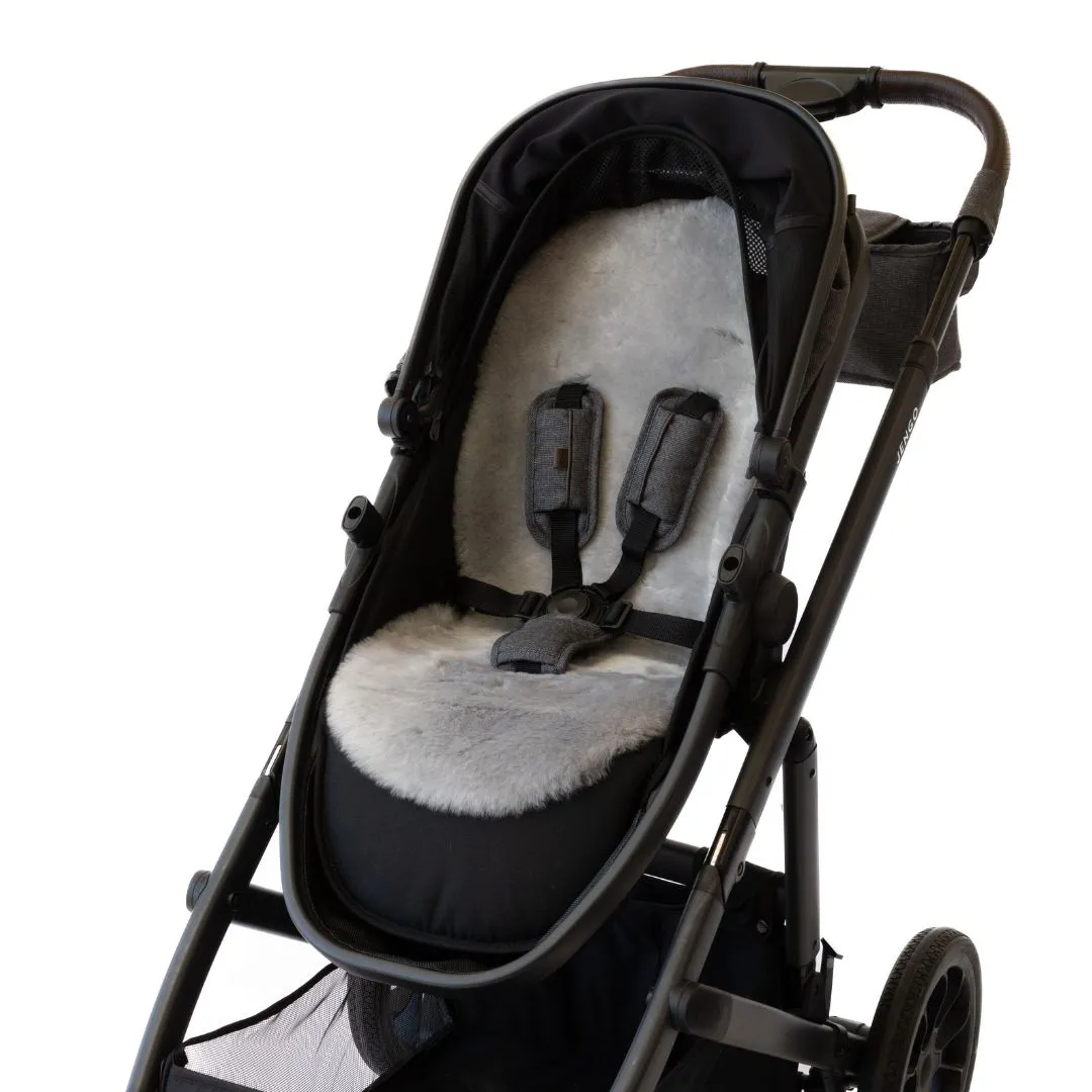 Luxe Lambskin Pram Liner – Shorn Wool (Universal Fit)