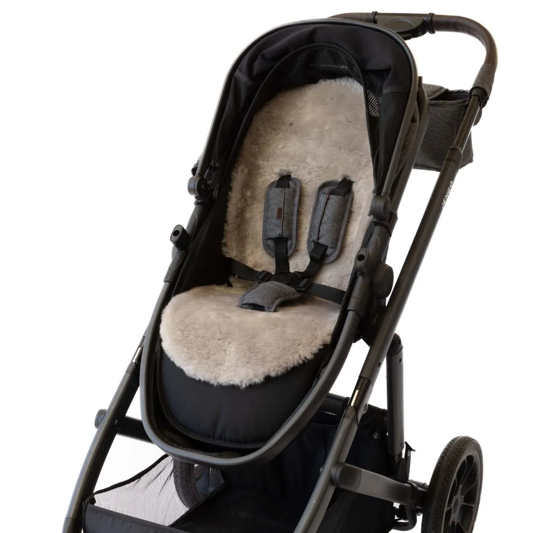 Luxe Lambskin Pram Liner – Shorn Wool (Universal Fit)