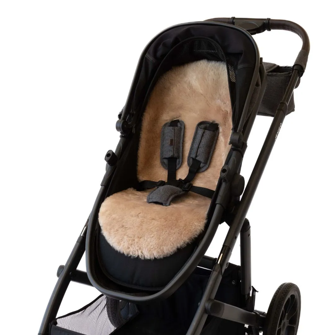 Luxe Lambskin Pram Liner – Shorn Wool (Universal Fit)