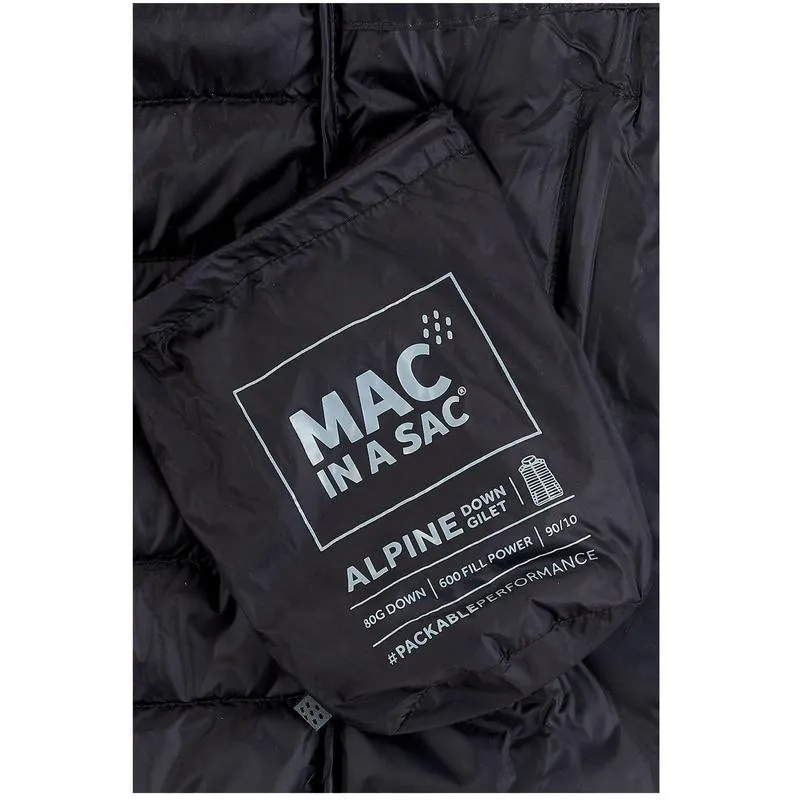 Mac In A Sac Alpine Down Mens Gilet - Black