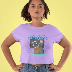 Madame Curie Scientist Crop Top C03