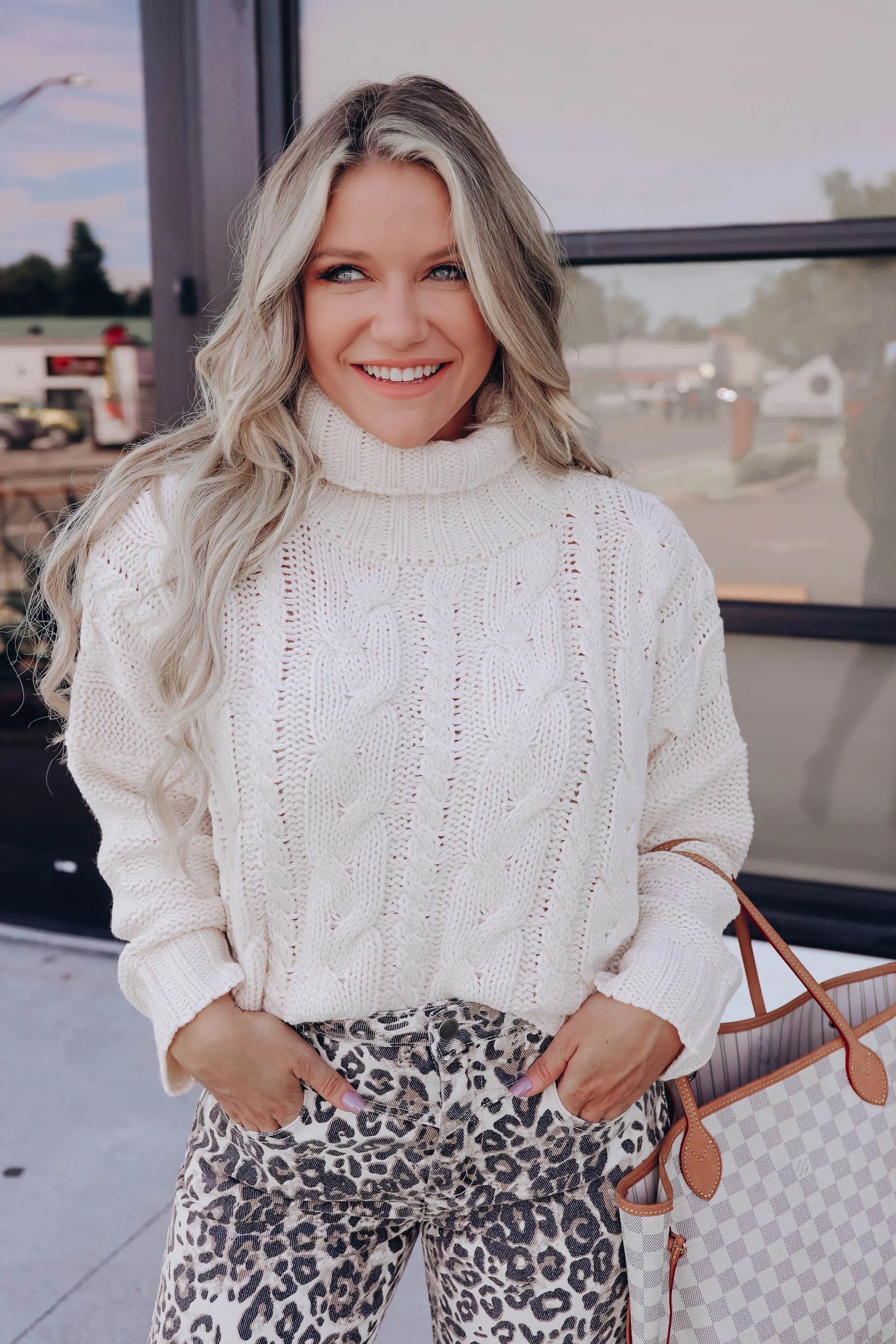 Mansfield Pullover Crop Sweater - Ivory