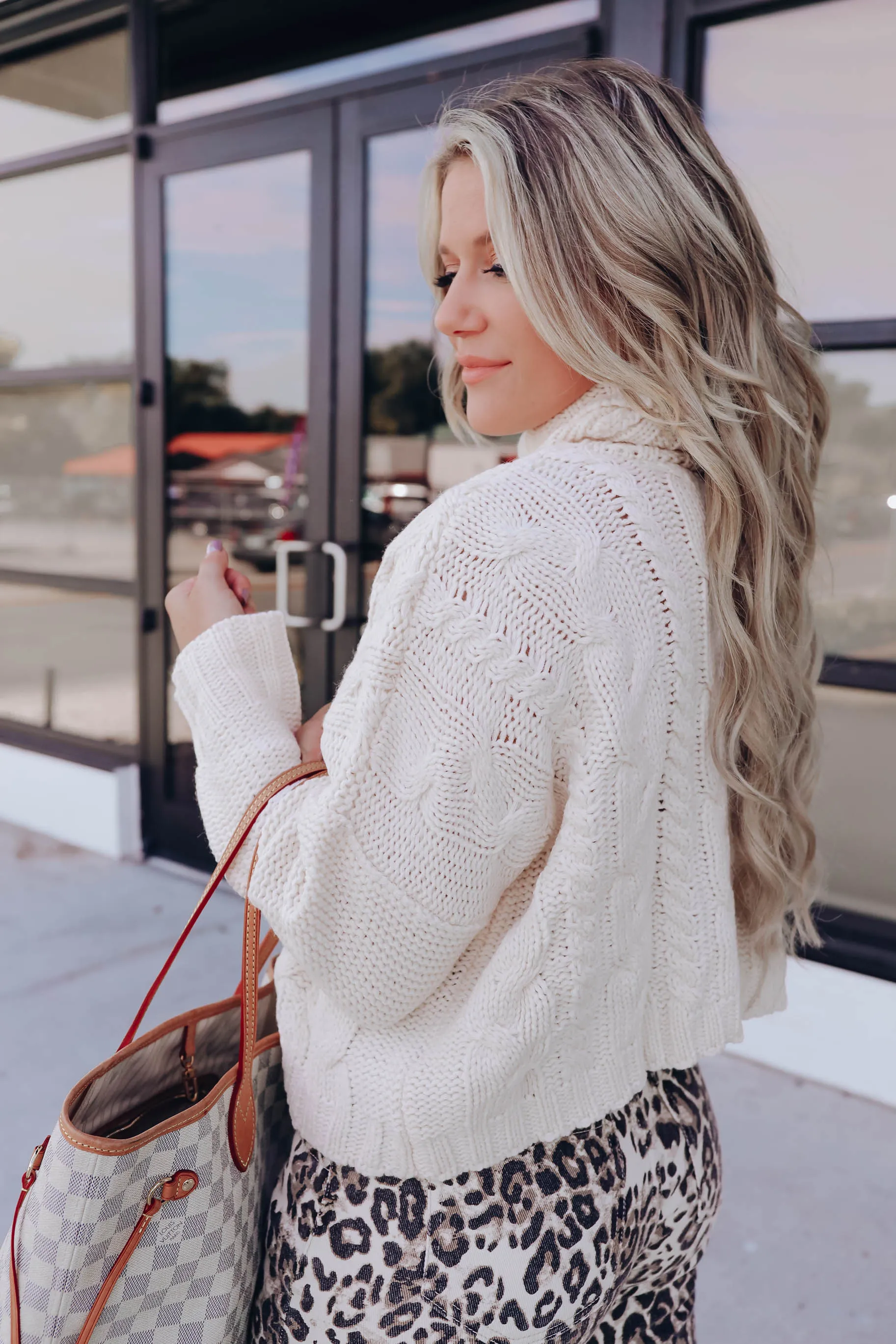 Mansfield Pullover Crop Sweater - Ivory