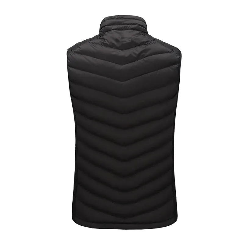 Men's Black Heated Gilet