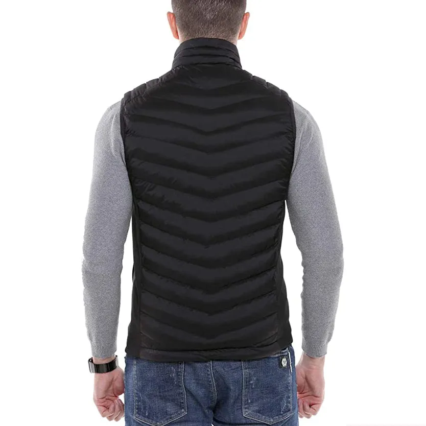 Men's Black Heated Gilet