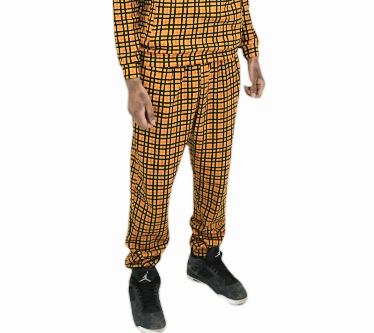 Men’s Casual Yellow Stripe Sweatpants – Soft & Stylish Lounge Pants for Everyday Comfort