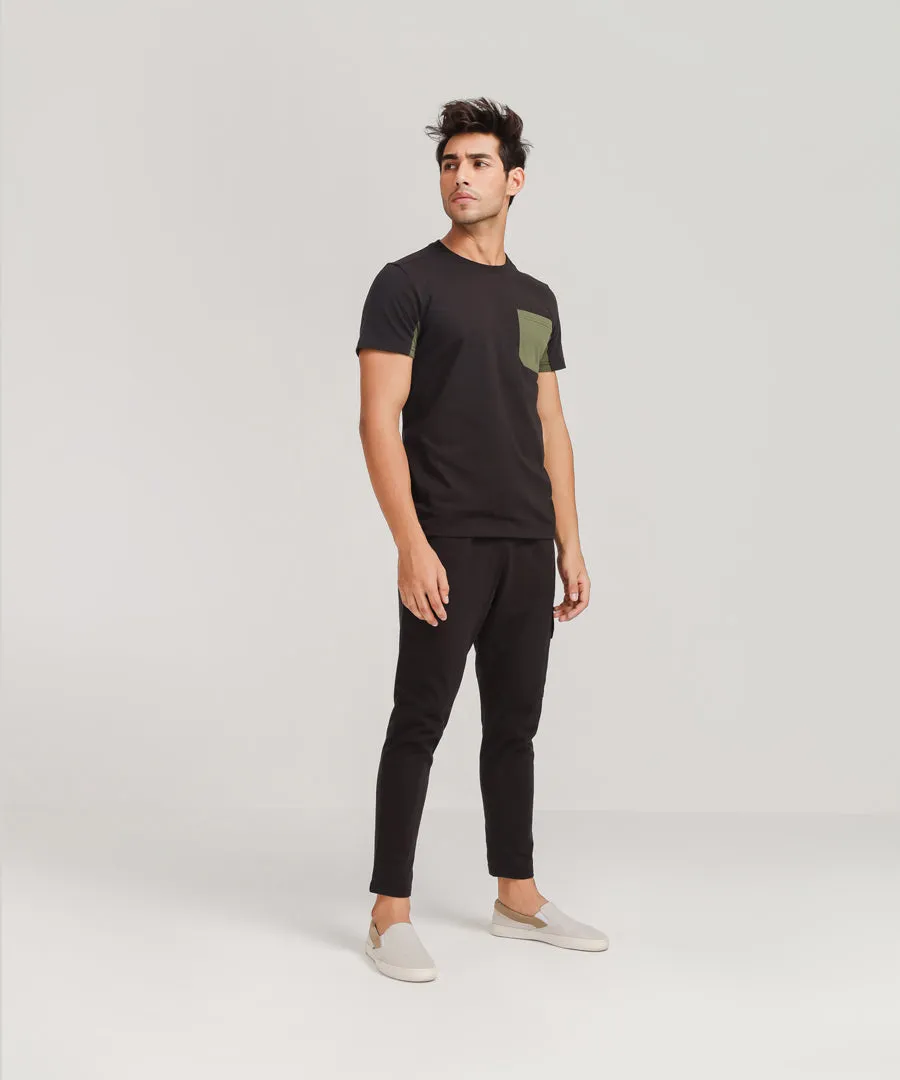 Men's Contrast Athleisure Set