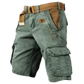 Men's Large Size Overalls Sports Loose Wear-resistant Five-point Casual CARGO SHORTS