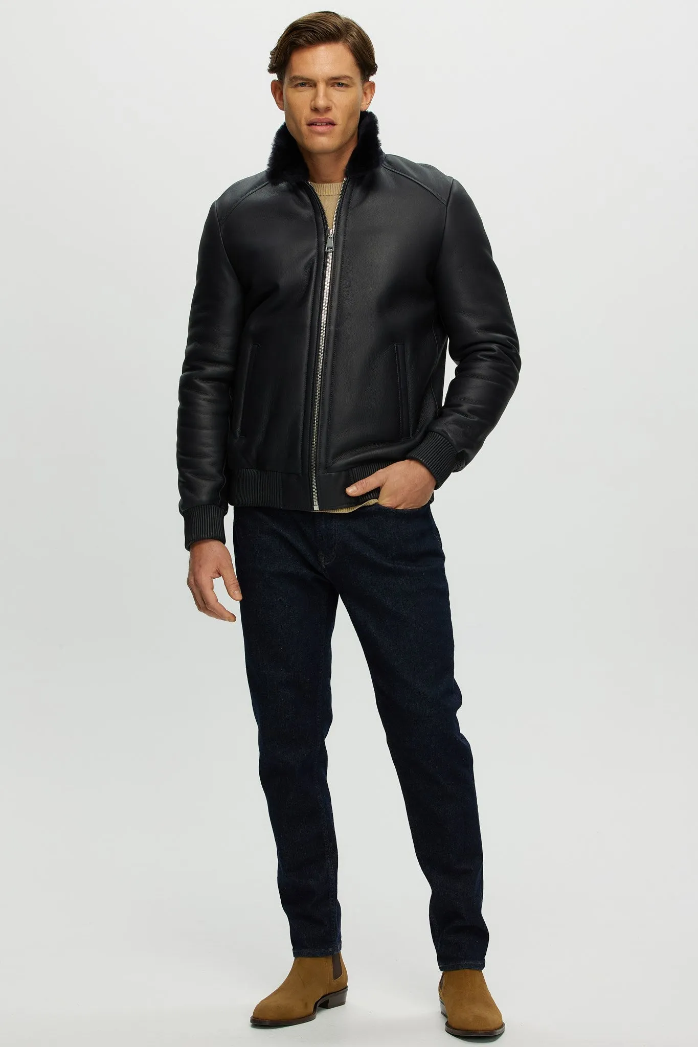 Men's Merino Shearling Lamb Jacket