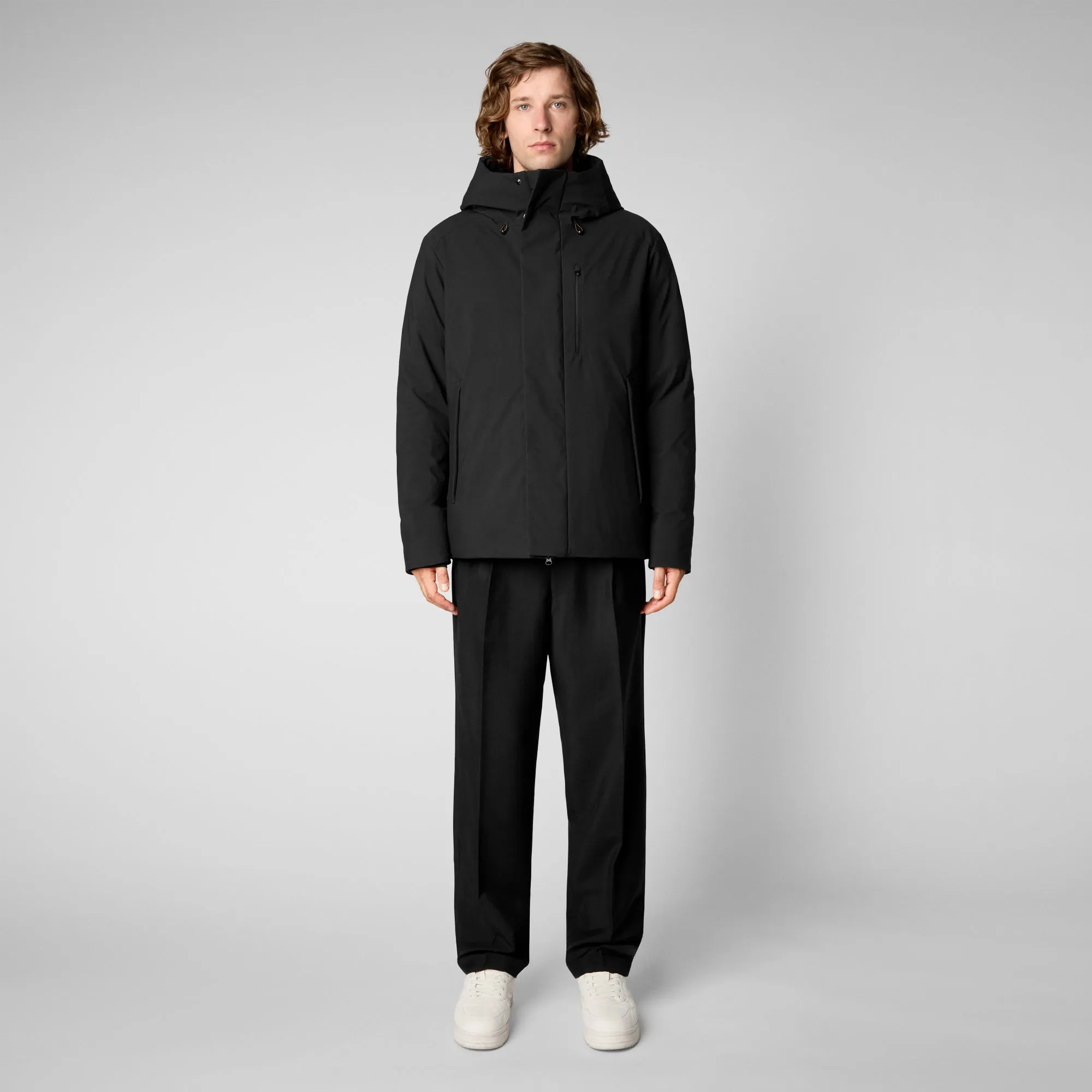 Men's Ulmus Hooded Parka in Black