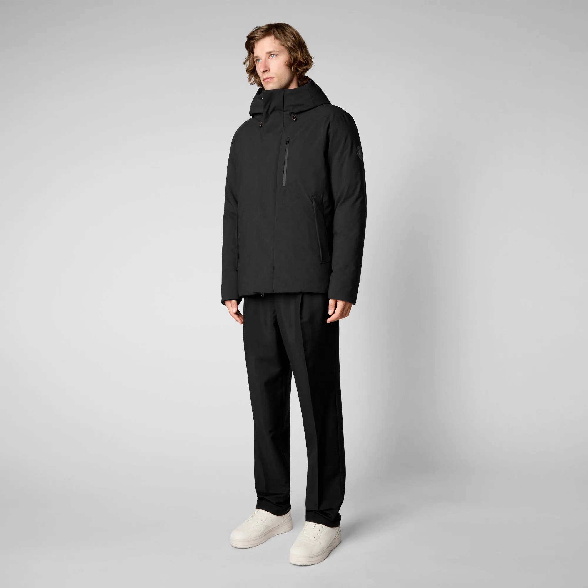 Men's Ulmus Hooded Parka in Black