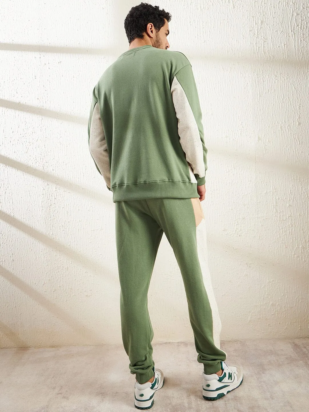 Mineral Green Cut And Sew Tracksuit