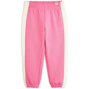 Mini Rodini Pink Mini Rodini Society Panel Sweatpants