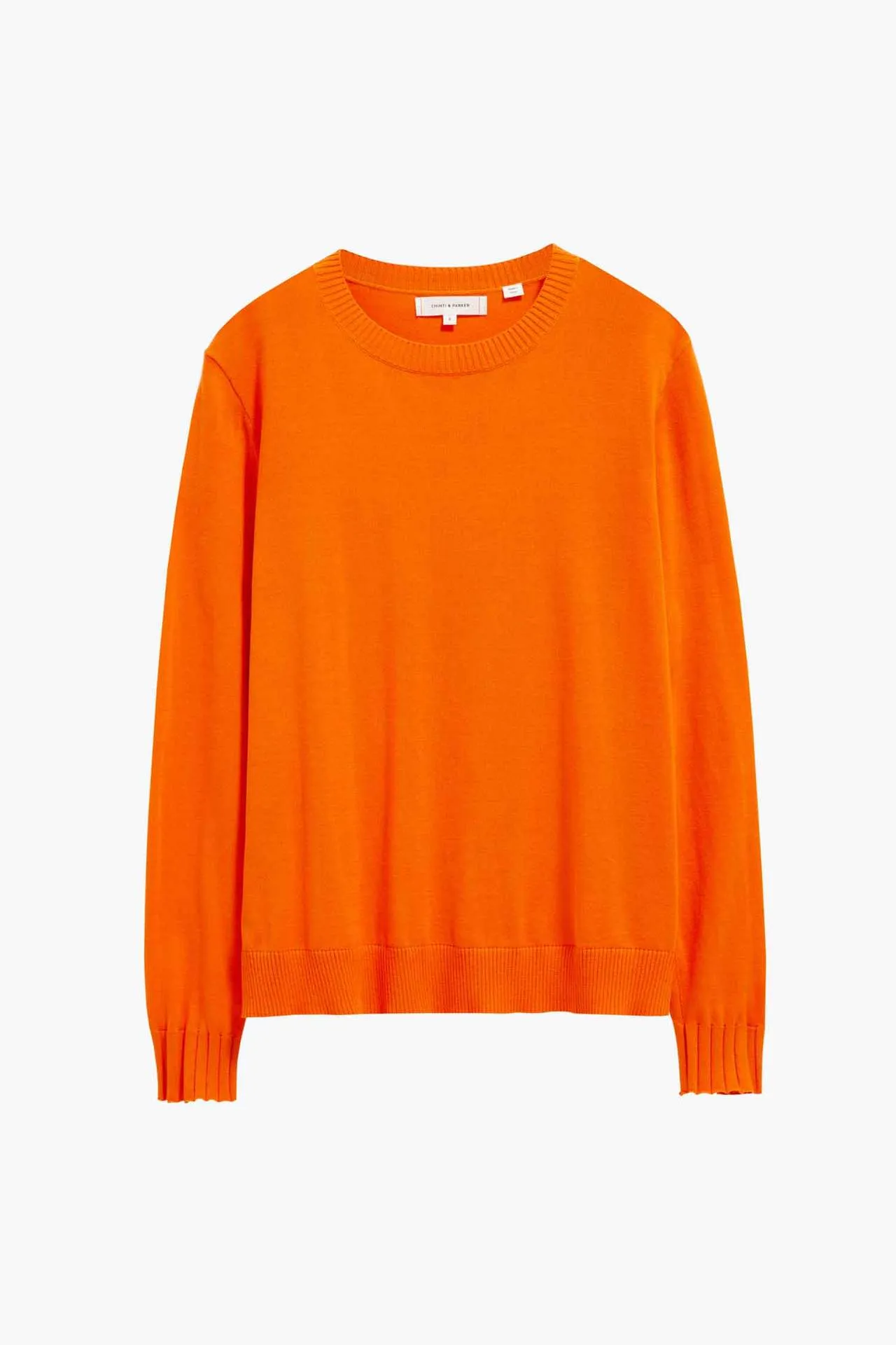 Mixed Rib Sweater, Orange