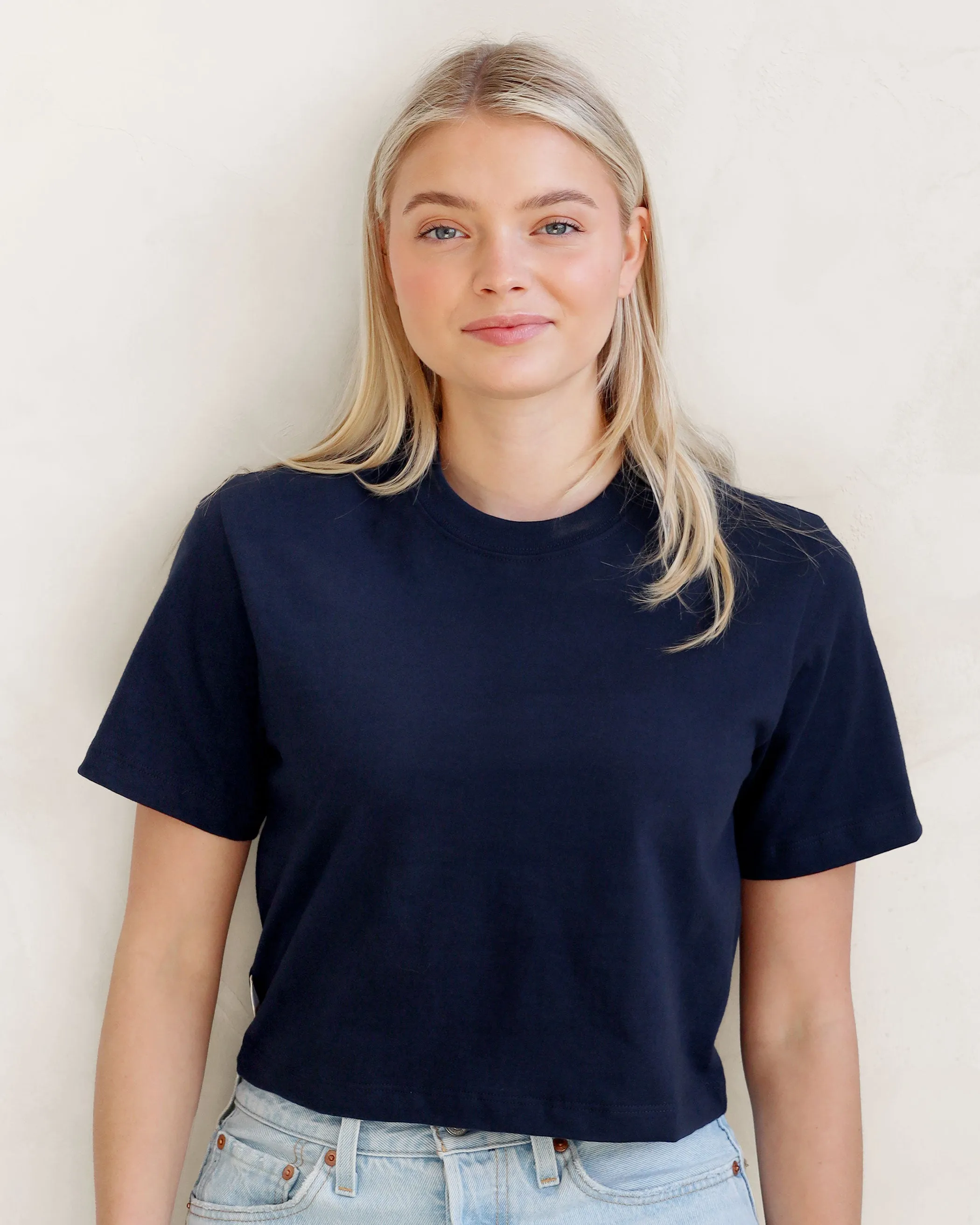 Monday Crop Top Navy