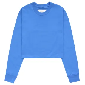 Monday Long Sleeve Crop Top Super Blue