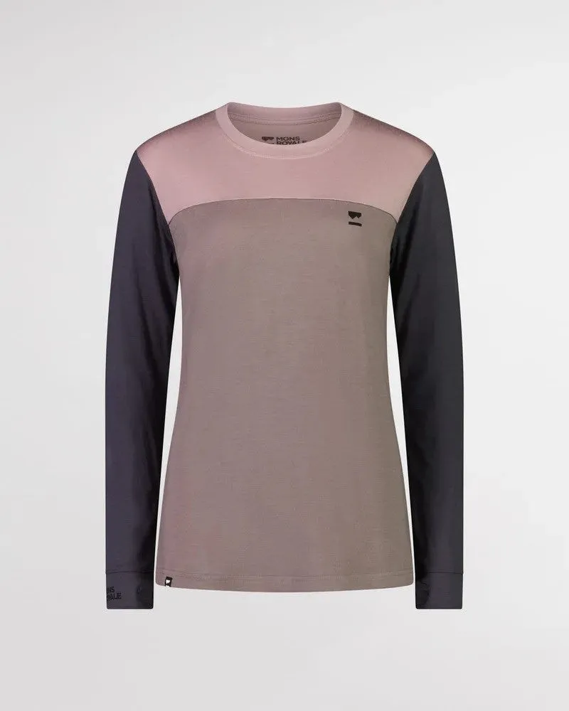 Mons Royale Yotei BF Women's Long Sleeve - Mauve Dust