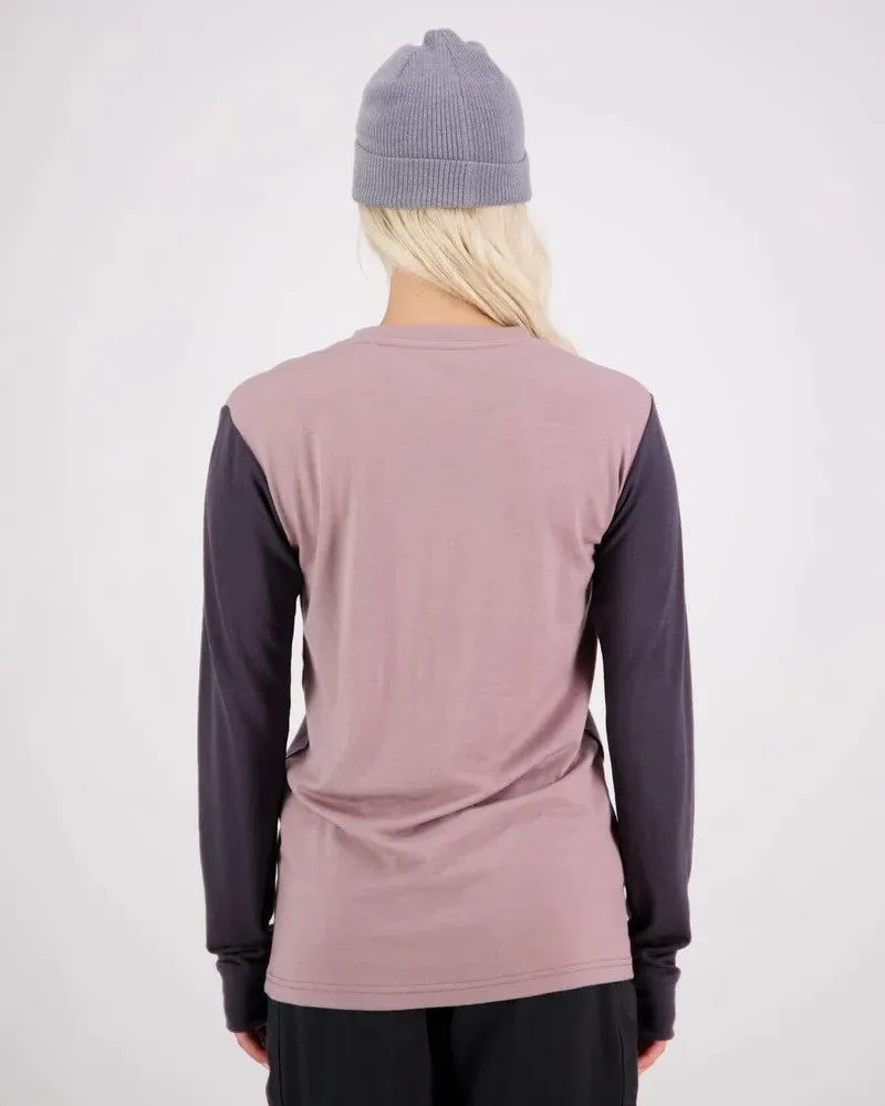 Mons Royale Yotei BF Women's Long Sleeve - Mauve Dust