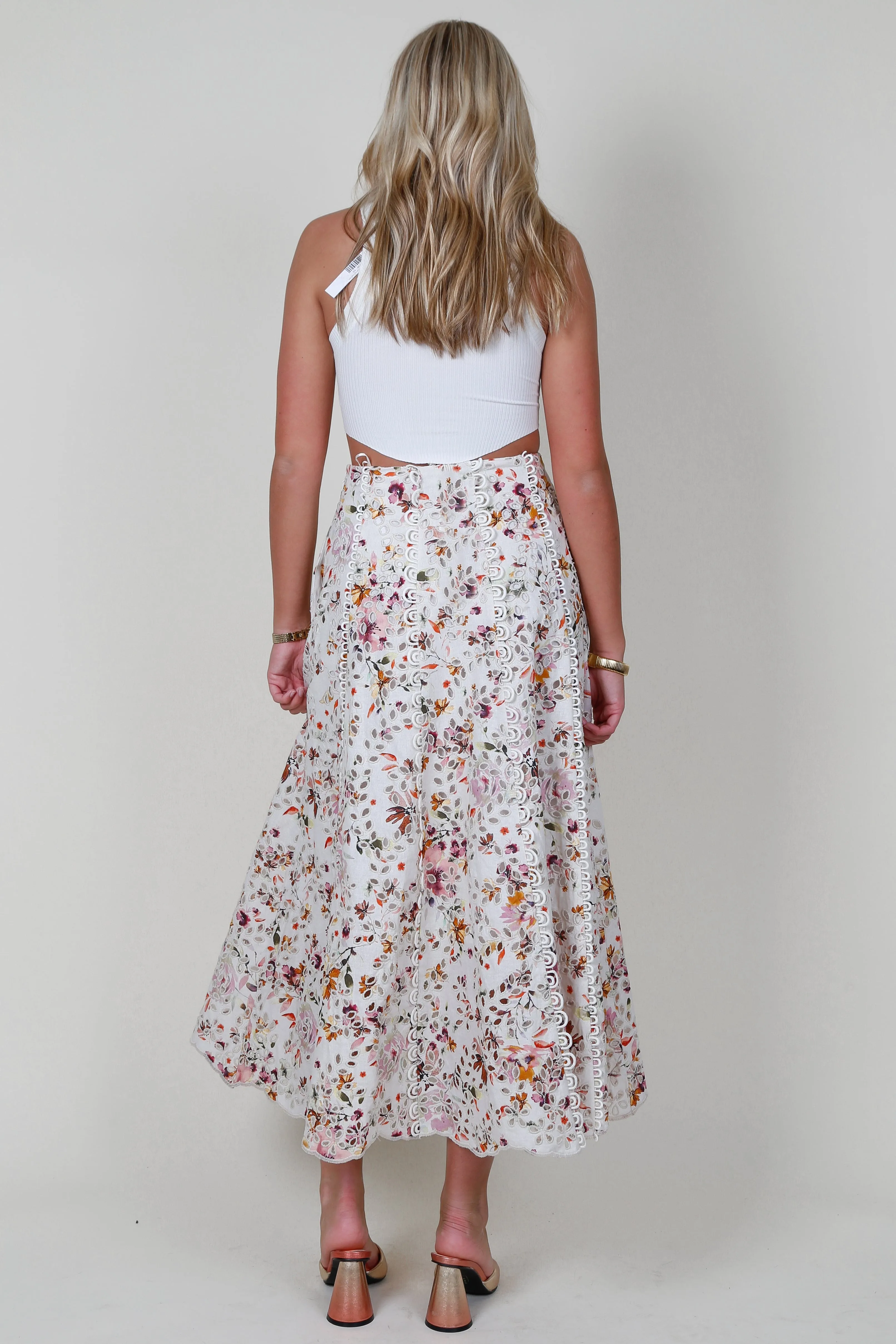 MOS | Alexia Midi Skirt - Ivory