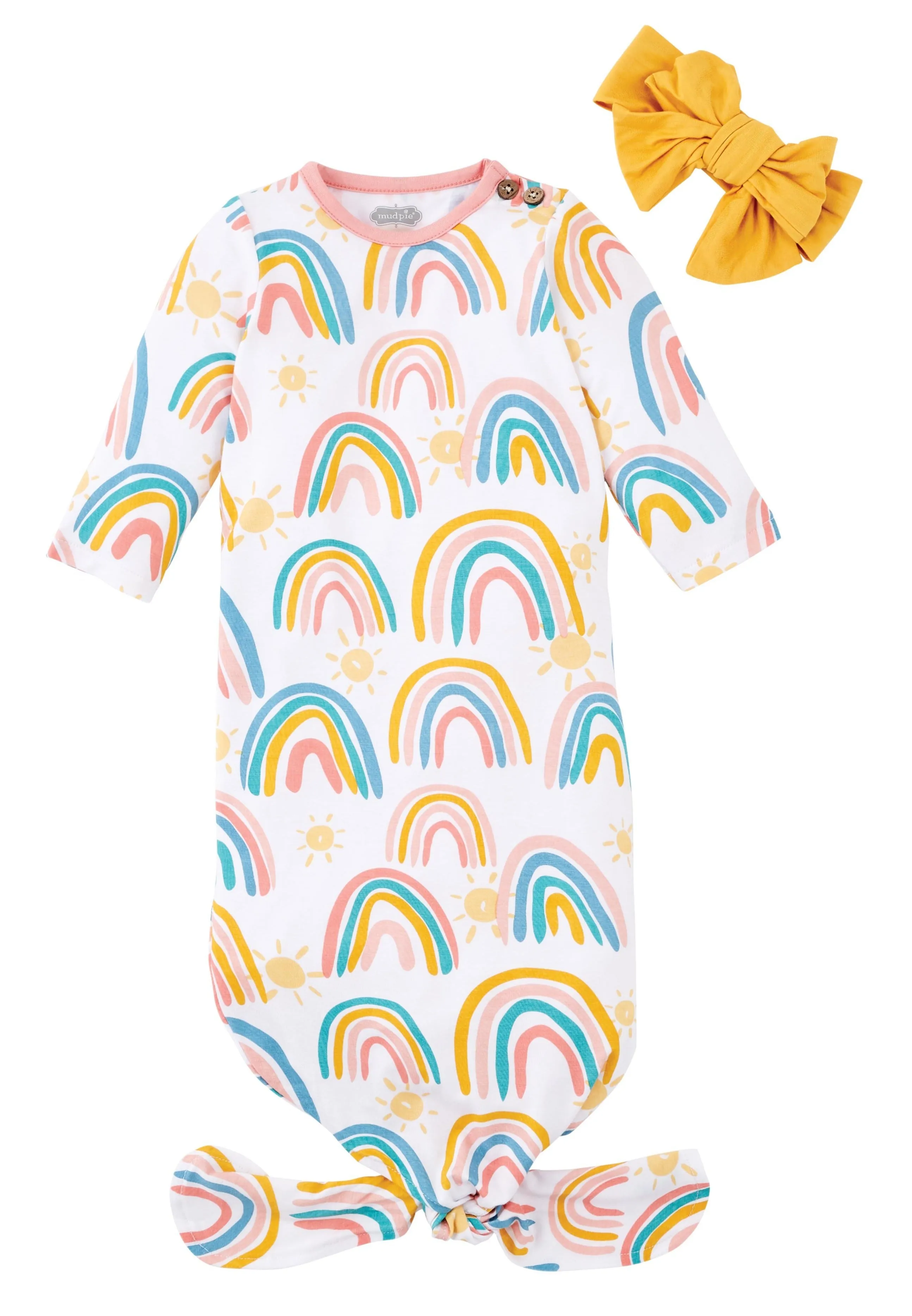 Mud Pie Rainbow Take Me Home Gown Set