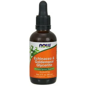 NOW Foods Echinacea & Goldenseal Glycerite  - 60 ml.