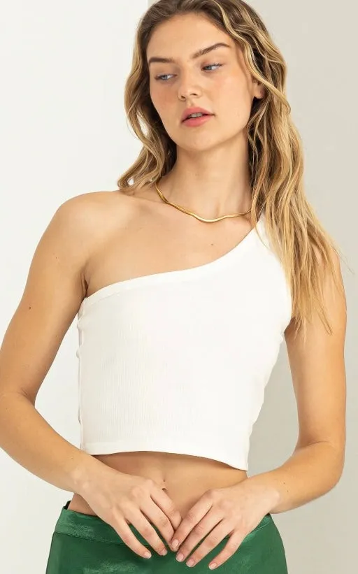 One-Shoulder Crop