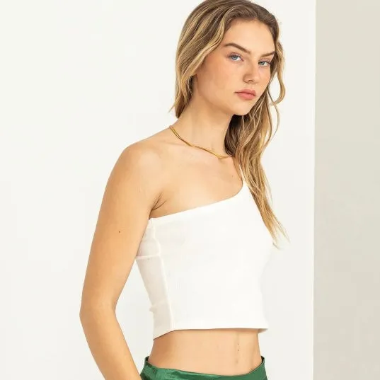 One-Shoulder Crop