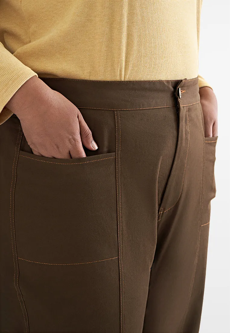 Onida Cargo Contrast Stitch Pocket Pants