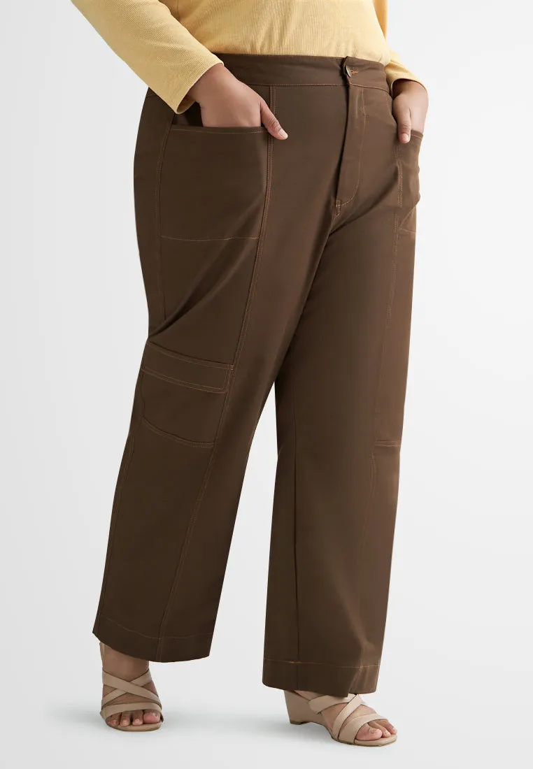 Onida Cargo Contrast Stitch Pocket Pants