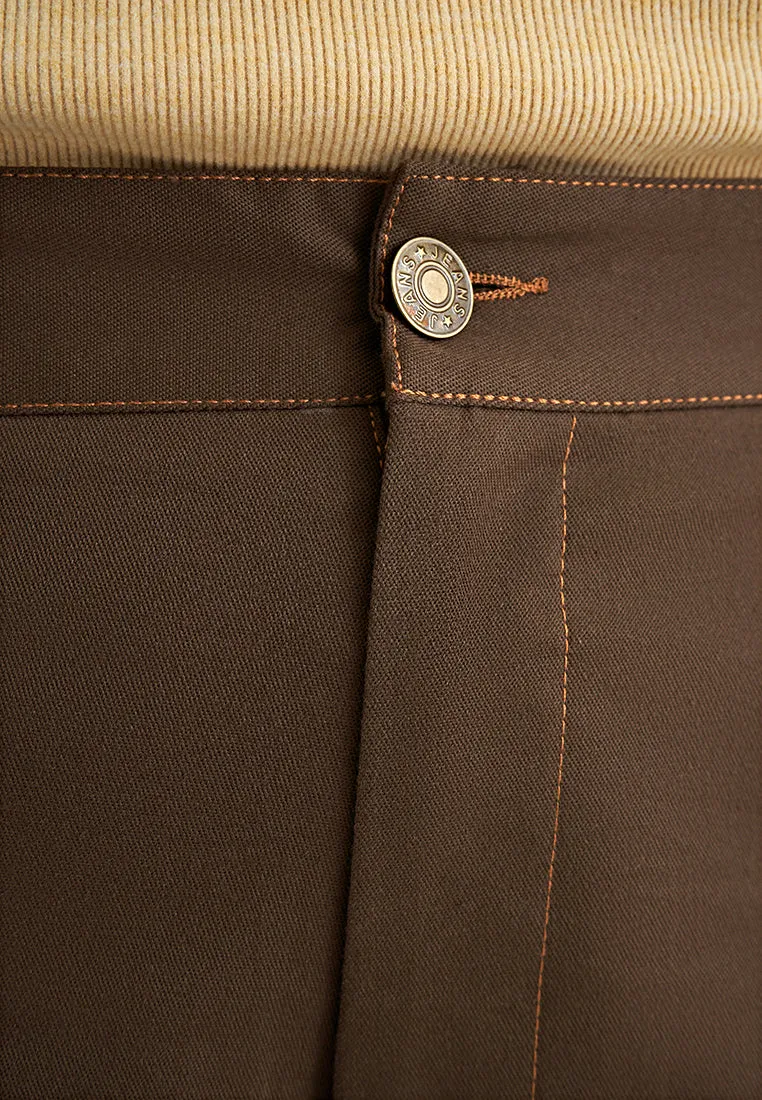 Onida Cargo Contrast Stitch Pocket Pants