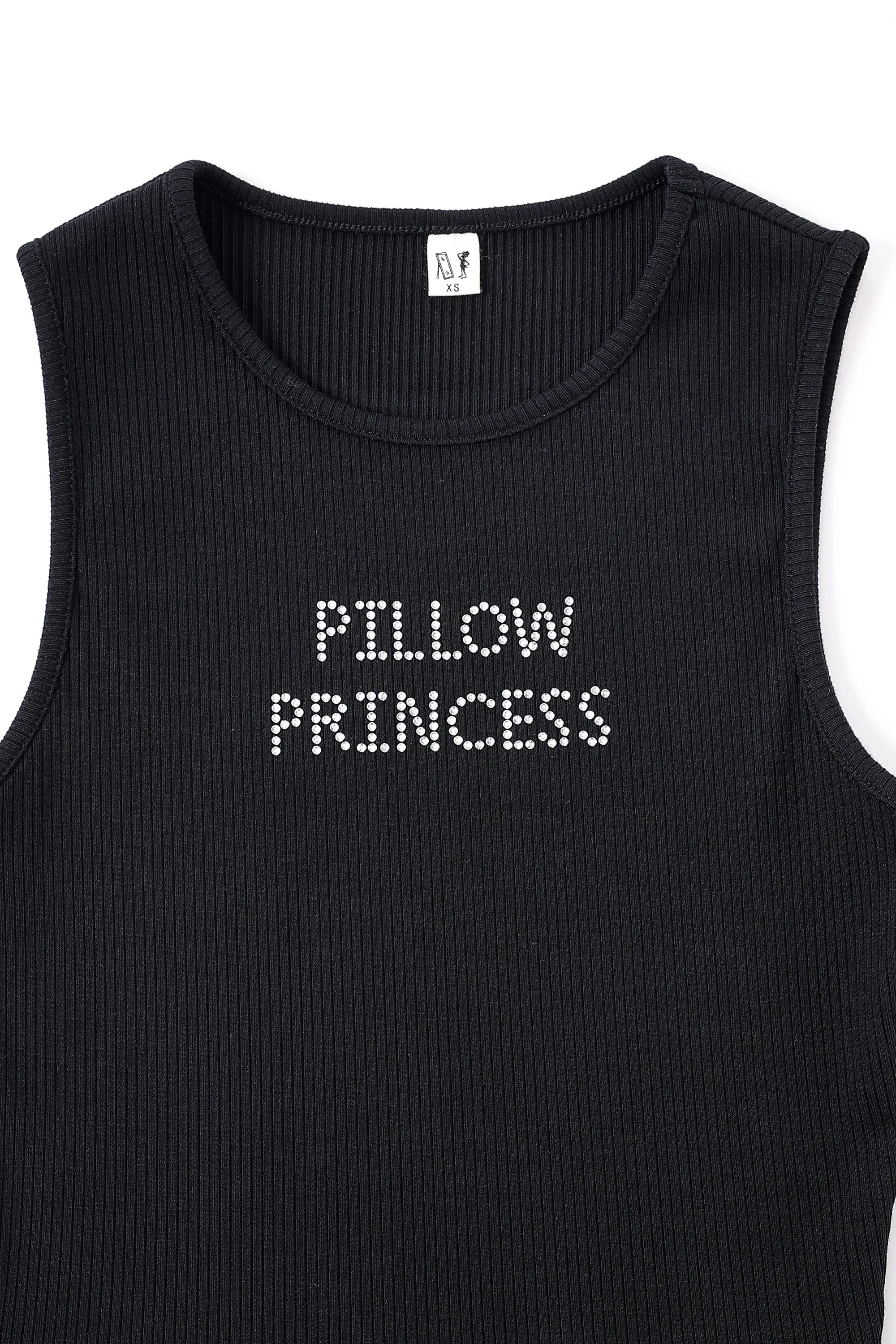 PILLOW PRINCESS Tencel Rib Crop Tank