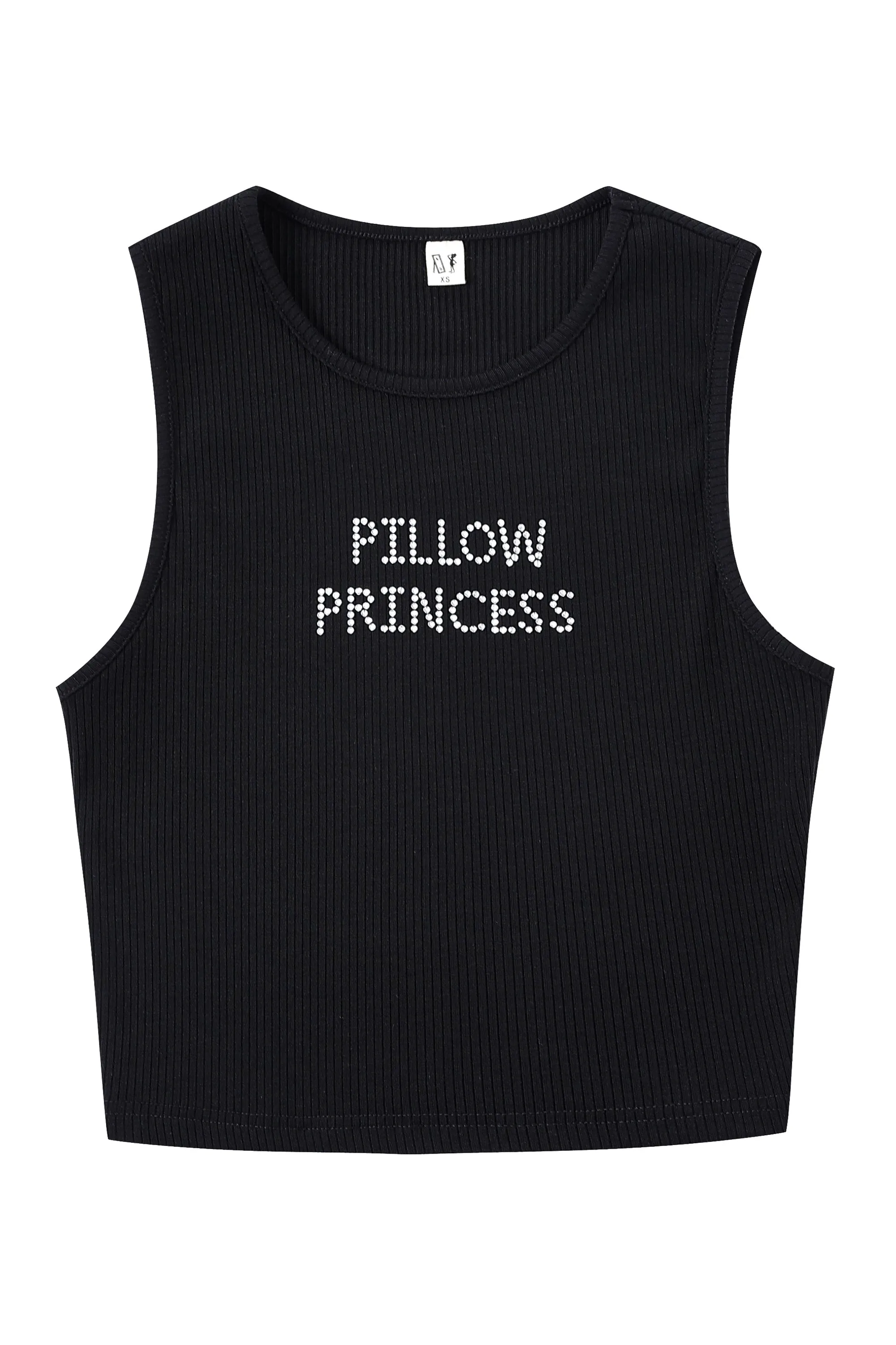 PILLOW PRINCESS Tencel Rib Crop Tank