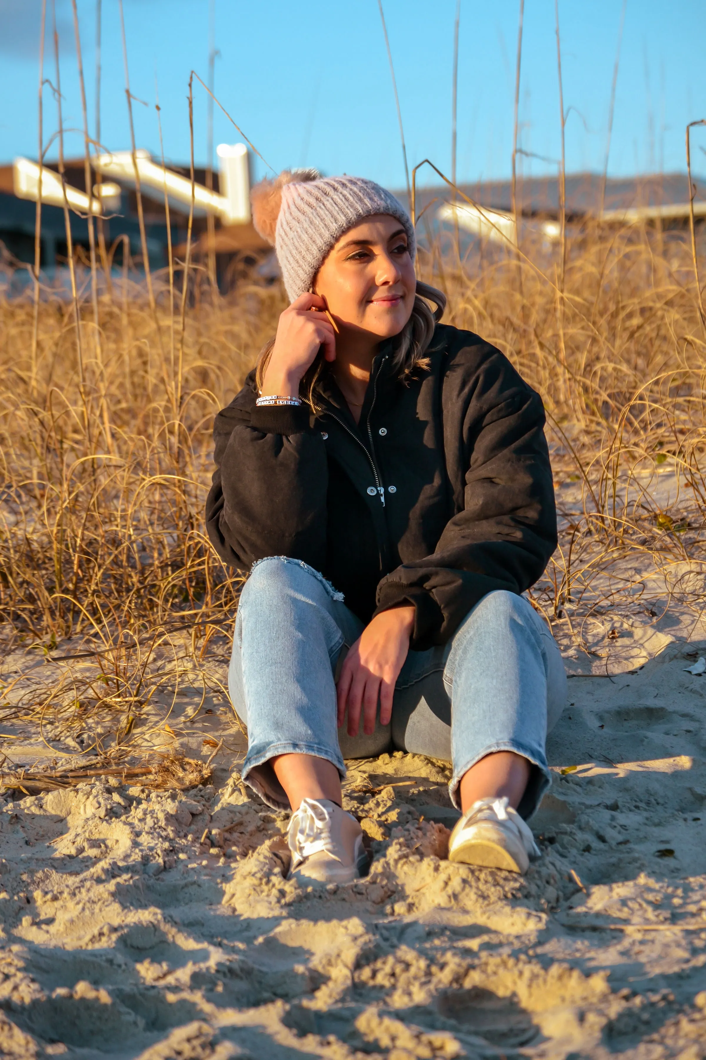 Pink & Purple Ombre Beanie