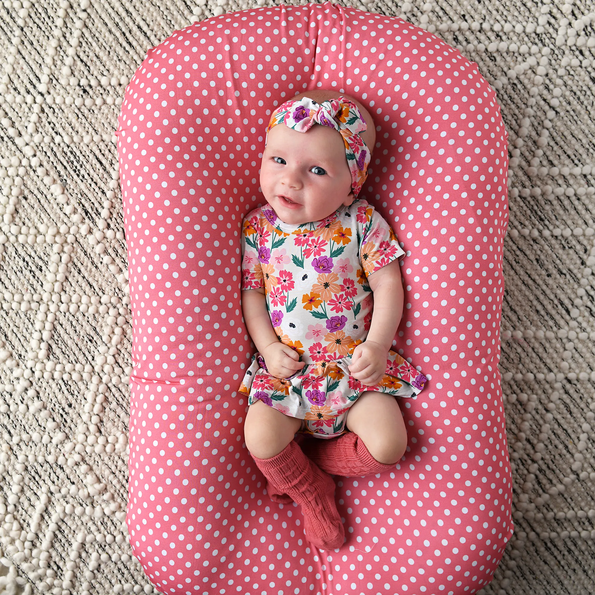 Pink Polka Dot SWADDLE