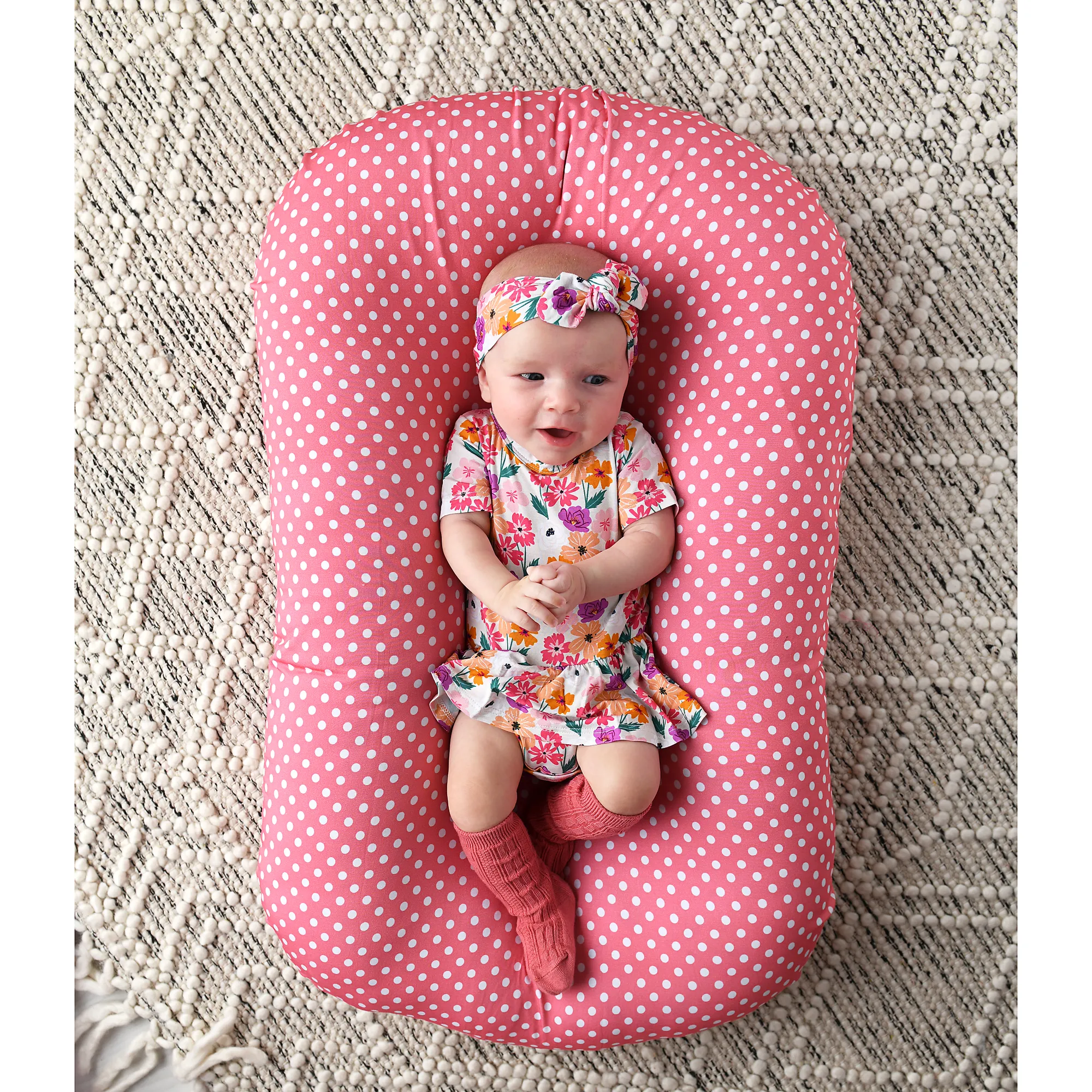 Pink Polka Dot SWADDLE