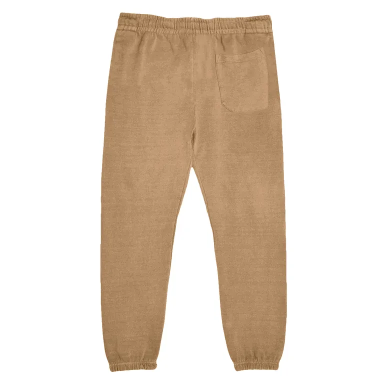 Premium Streetwear Cuffed Sweatpants - Saddle Brown