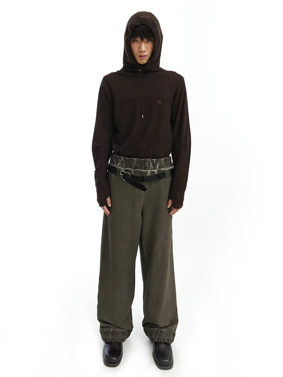 Processed Pleats Sweatpants