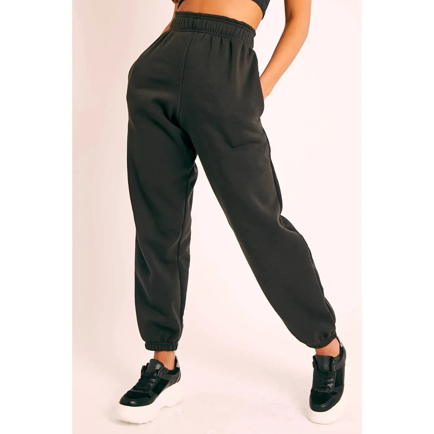 PTL Black Oversized Joggers