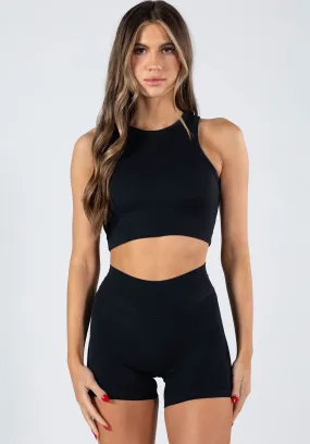 RecStretch™ Classic Crop Black