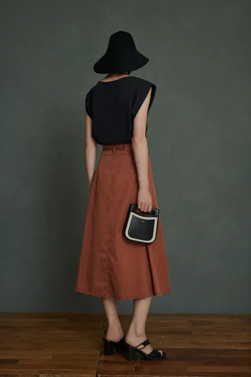 Reine Skirt: Terracotta