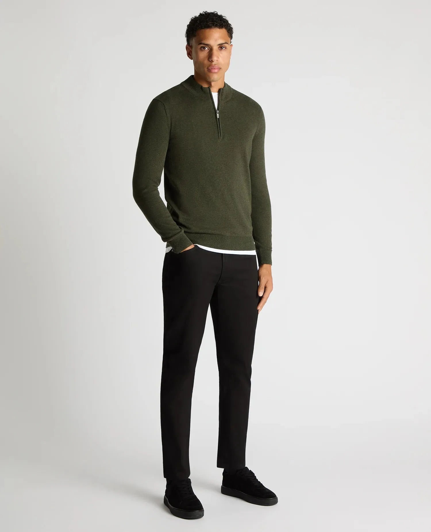 Remus Half Zip Sweater - Khaki