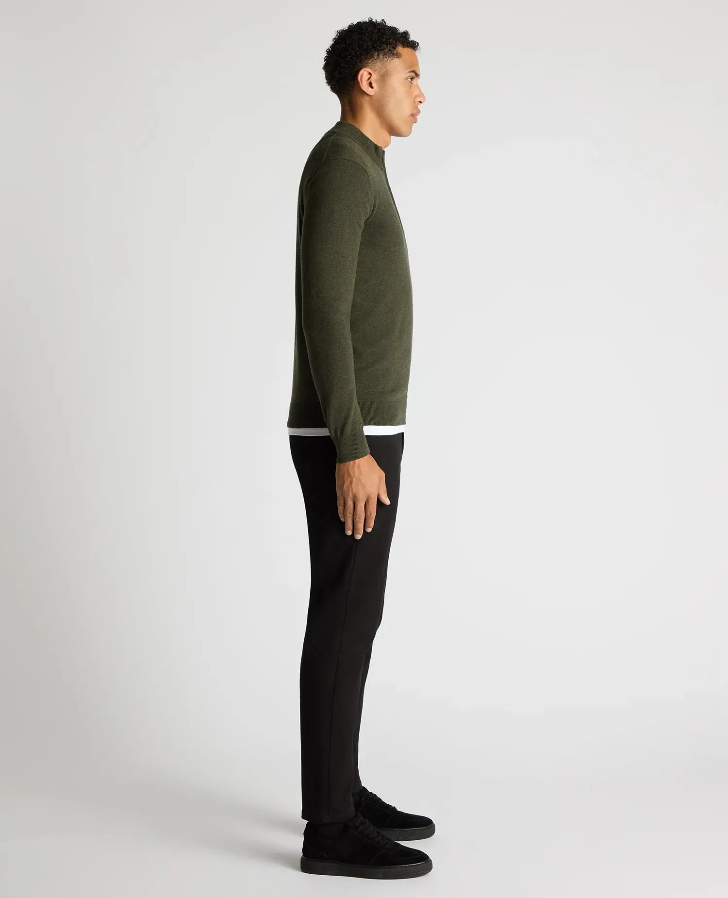 Remus Half Zip Sweater - Khaki