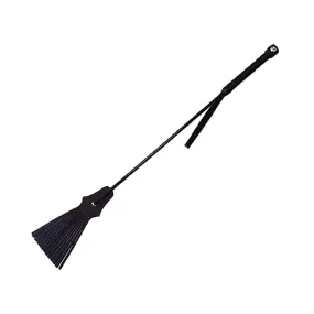 Rouge Tasseled Riding Crop Black