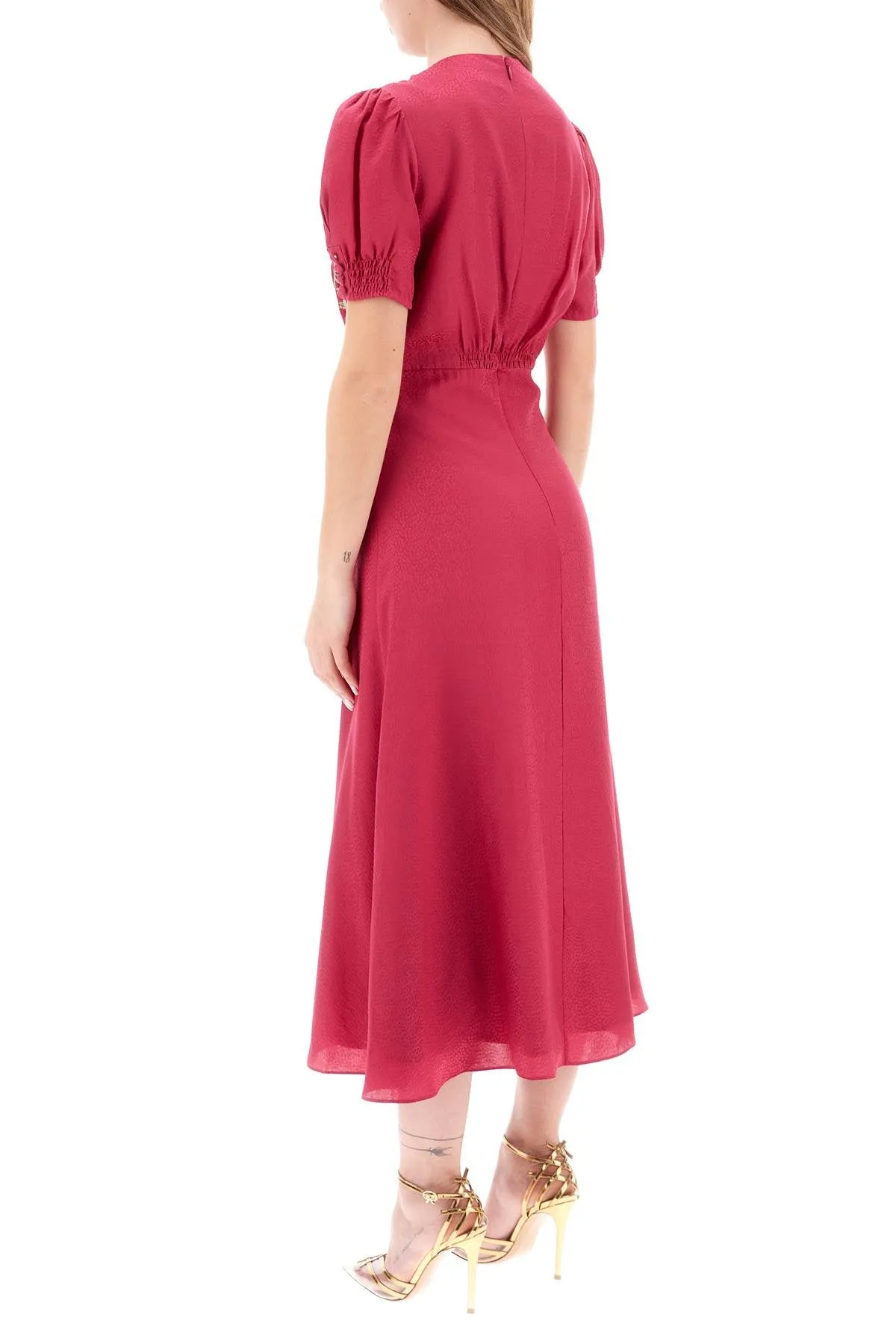 Saloni 'lea' midi dress